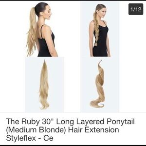 Brand new pretty party Ruby ponytail extension